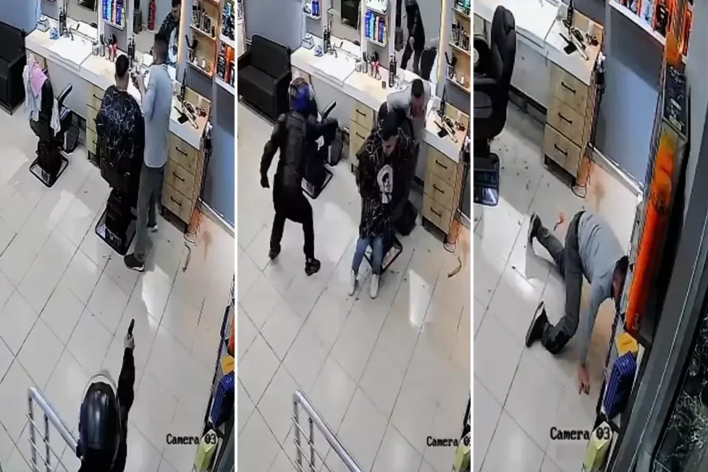 Dükkana girip berbere kurşun yağdırdı! Dehşet anları kamerada