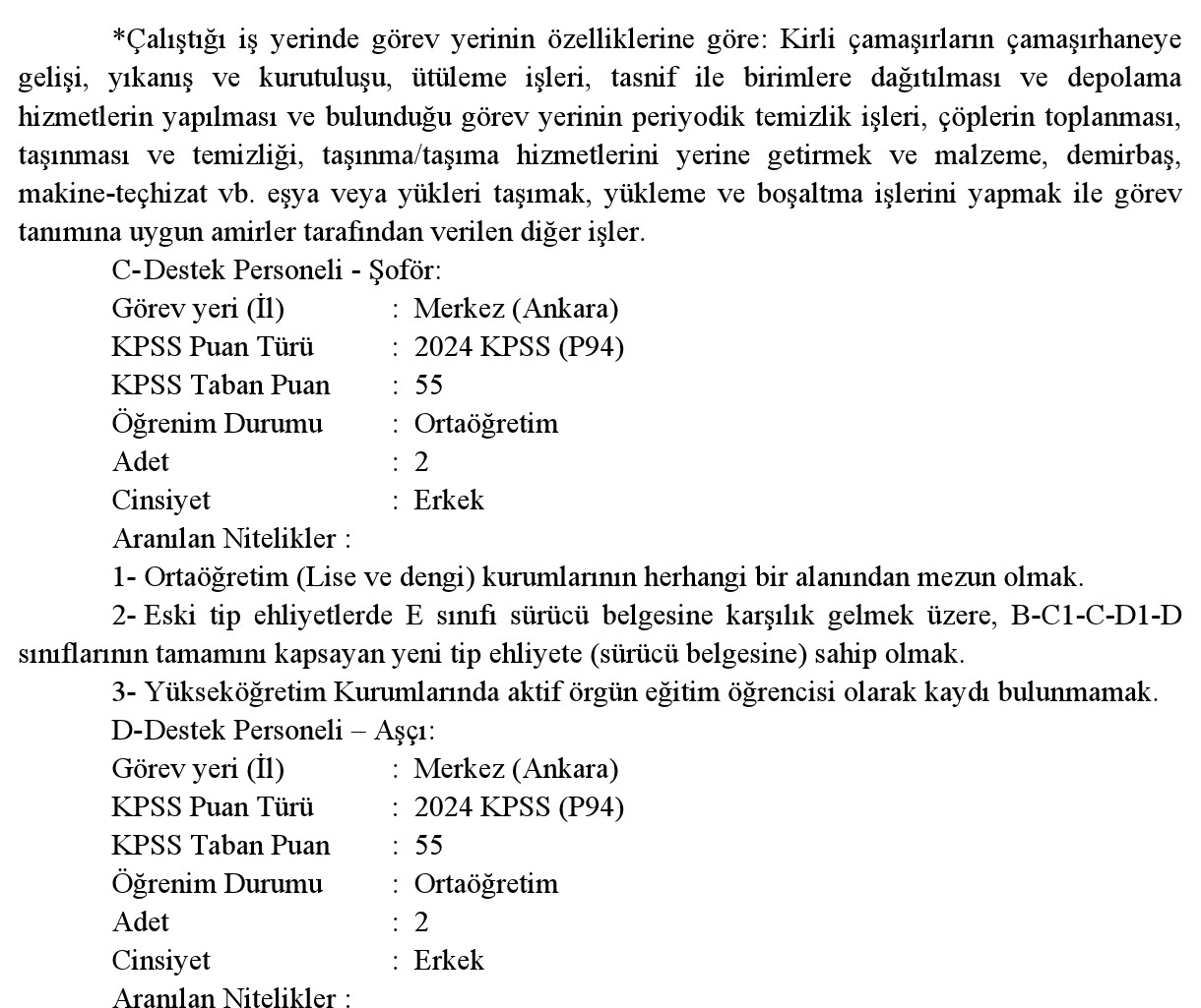 OMETU Sözleşmeli Personel İlanı – 2 Katına Kadar Adaydan Sözlü Sınavla Yerleştirme