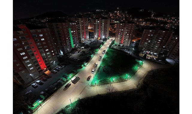 Canik Sokakları Tasarruflu Aydınlatma Sistemleriyle Aydınlık ve İnançlı