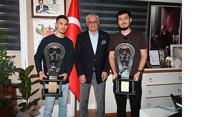 Enduro atletlerinden Lider Topaloğlu’na ziyaret