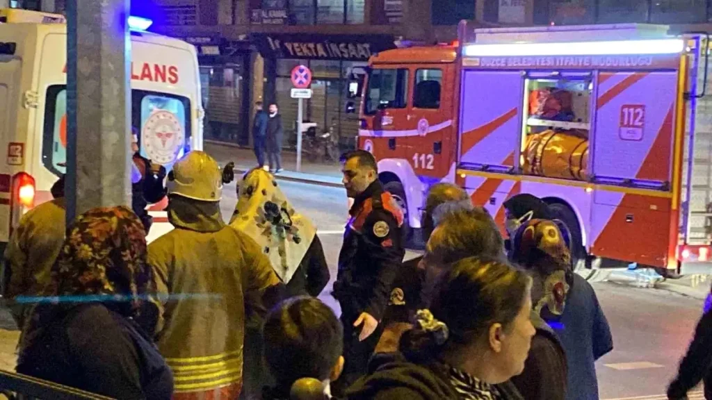 Genç bayan, polis ve itfaiye gruplarını seferber etti