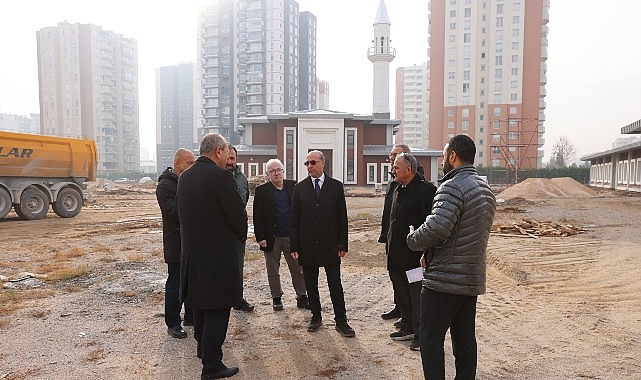 Lider Pekyatırmacı Üretimi Devam Eden Yazır Mahalle Külliyesi’nde İncelemelerde Bulundu