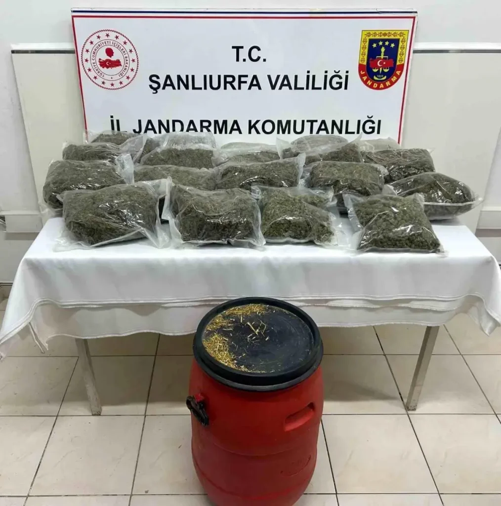 Şanlıurfa’da 21 kilo uyuşturucu husus ele geçirildi