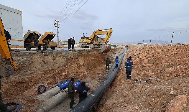 Etraf Yolu Çalışması Nedeniyle İçme Suyu Çizgisi Yenileniyor