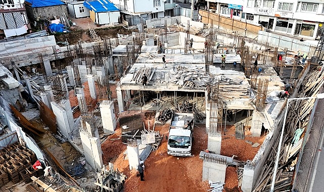 Yeni Kuruçeşme Merkez Camii süratle yükseliyor