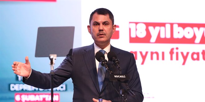 Bakan Kurum’dan deprem konutu ödemesi açıklaması: Aidat öder üzere ödenecek!