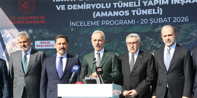 Bakan Uraloğlu: Amanos Dağları’nın altından 3 tüp tünel geçecek