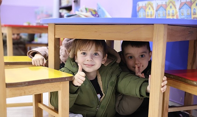 Bayrampaşa’da miniklerle sarsıntı tatbikatı