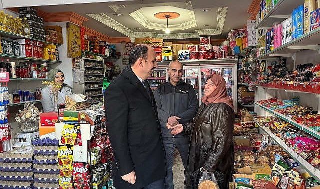 Lider Altay Kent Merkezinde İftar Öncesi Esnafı Ziyaret Etti