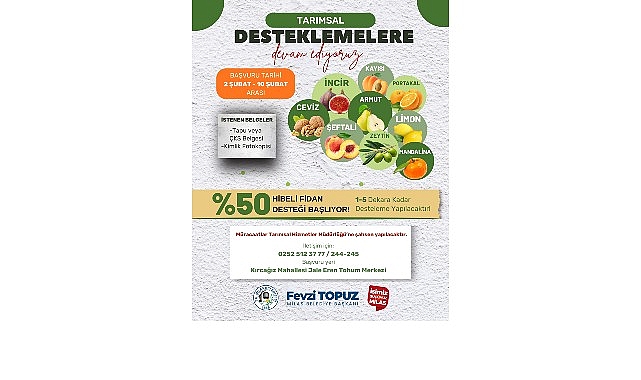 Milas Belediyesi Üreticilere Fidan Dayanağı Sağlayacak