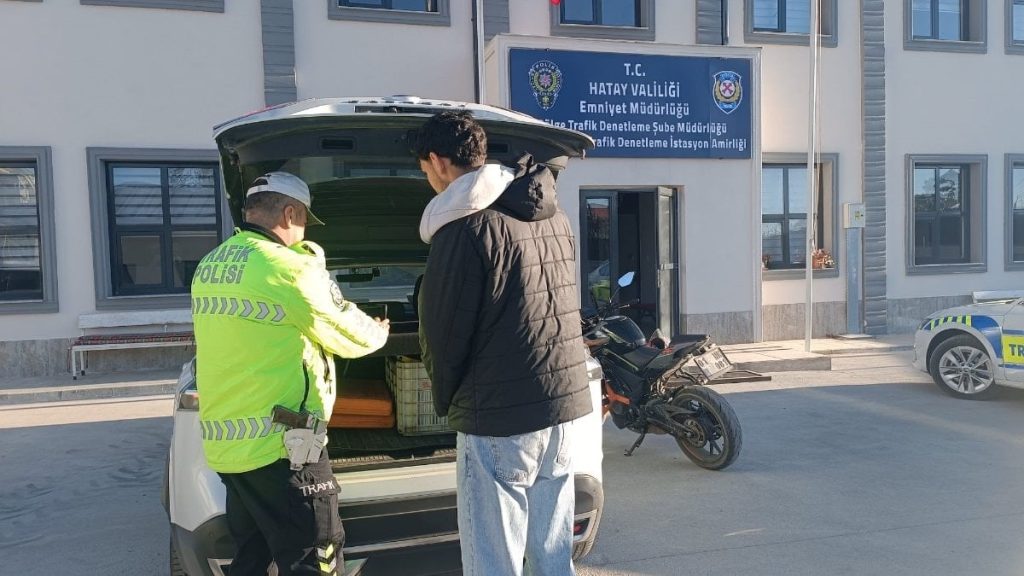 Hatay’da trafiği tehlikeye atan şoföre 46 bin TL para cezası kesildi