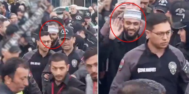 Celal Karatüre’nin onlarca polis tarafından korunduğu manzara gündem oldu