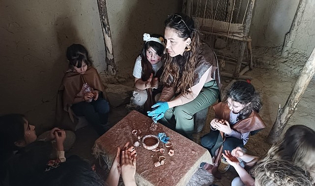 Bornova’da Minikler Taş Zamanı’na seyahat yaptı