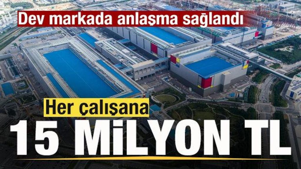 Dev markada muahede sağlandı! Rekor ikramiye! 80 bin çalışana 400 bin dolar ödenecek