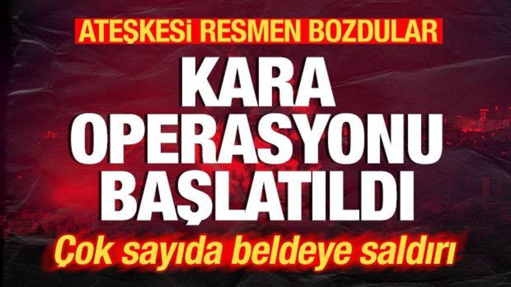 İsrail ateşkesi resmen bozdu! Kara operasyonu başlatıldı! Çok sayıda meyyit ve yaralı var