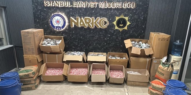 İstanbul’da yaklaşık 1 milyon uyuşturucu hap ele geçirildi