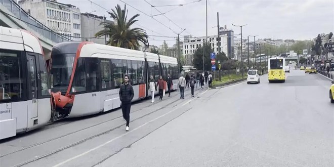 Kabataş-Bağcılar tramvay hattında arıza